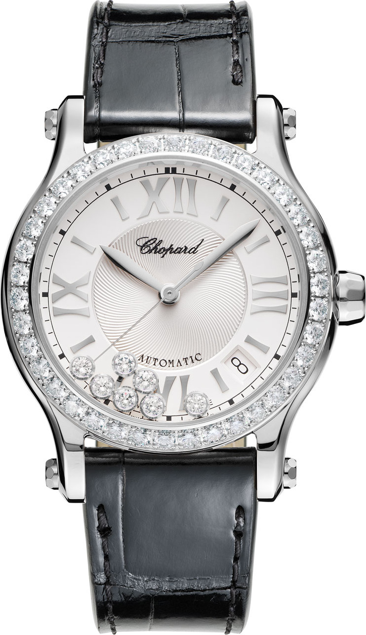 Chopard 36 mm Happy Sport Watch with Diamonds