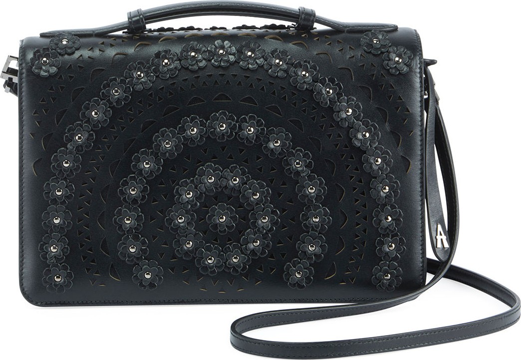 Alaïa Franca Medium Vienne Fleur Crossbody Bag