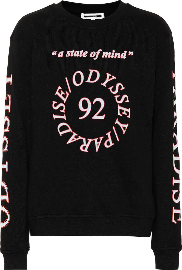 McQ - Alexander McQueen Appliquéd cotton sweater