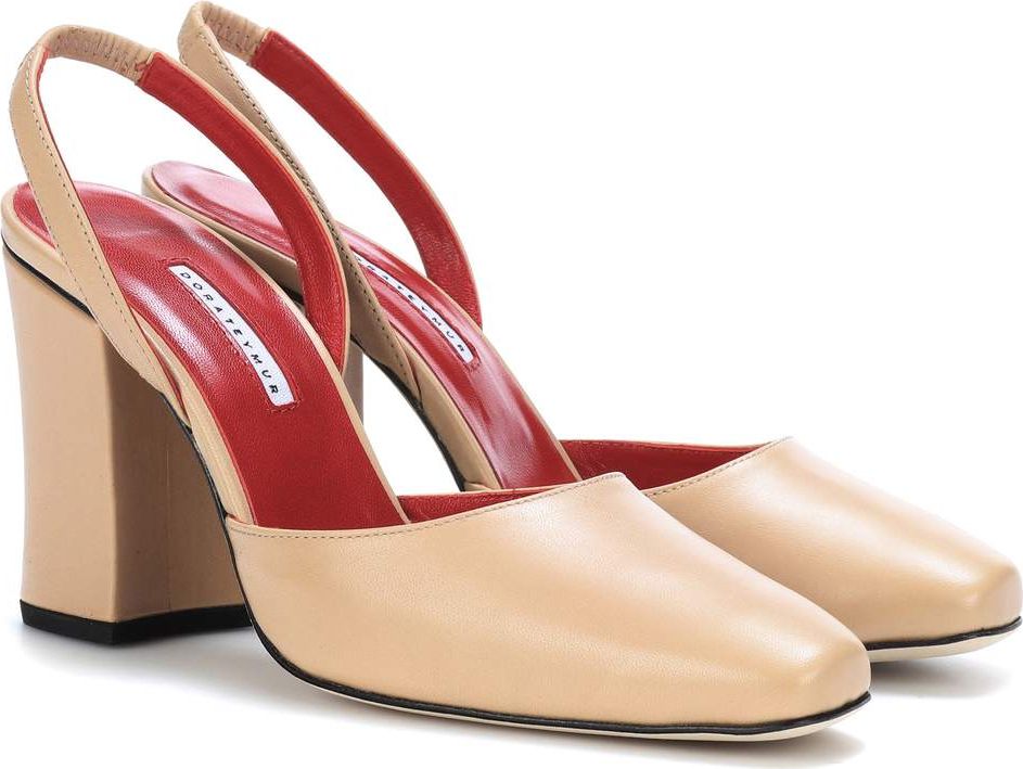 Dorateymur Resort leather slingback pumps