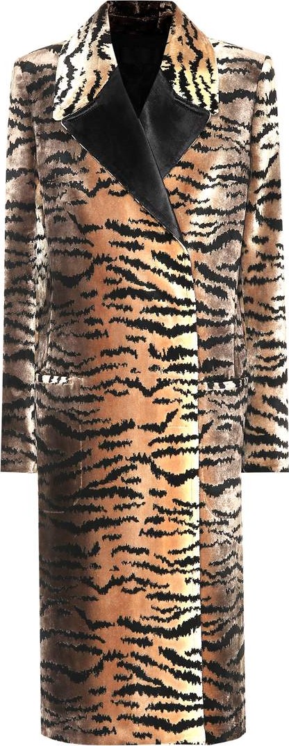 Haider Ackermann Tiger jacquard virgin wool coat
