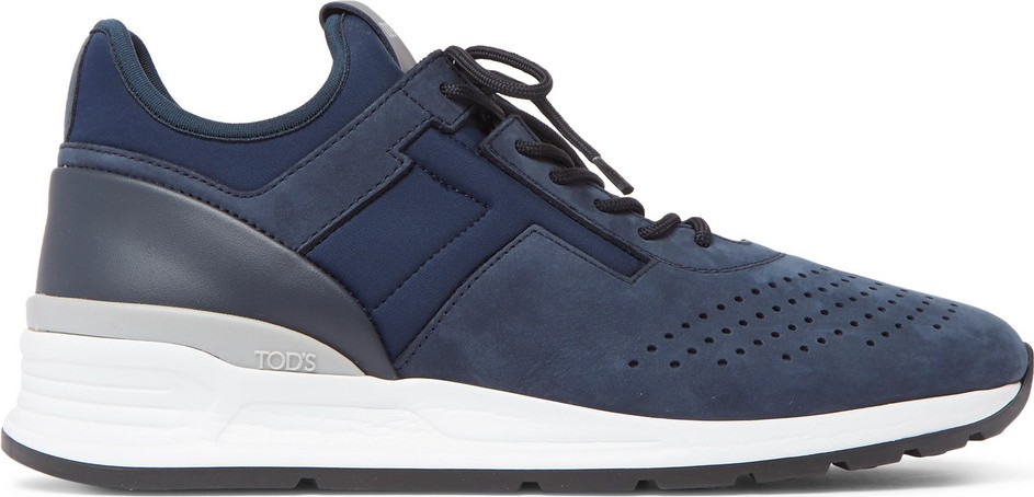 Tod's Sportivo Suede and Neoprene Sneakers