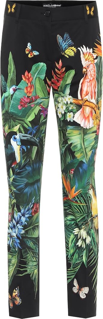 Dolce & Gabbana Printed stretch-cotton pants