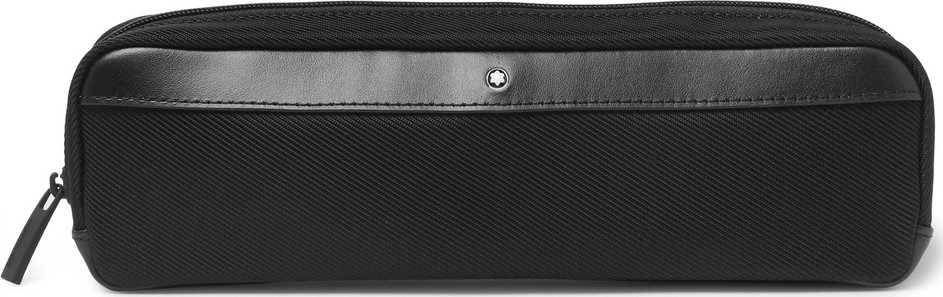 Montblanc Nightflight Leather-Trimmed Nylon and Mesh Pouch