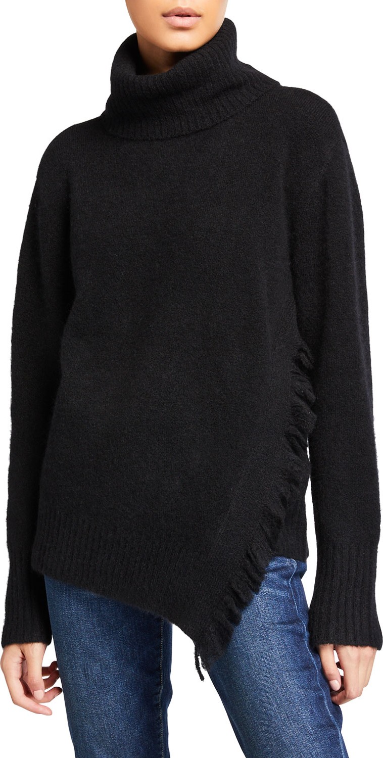 3.1 Phillip Lim Fringed Overlap Sweater