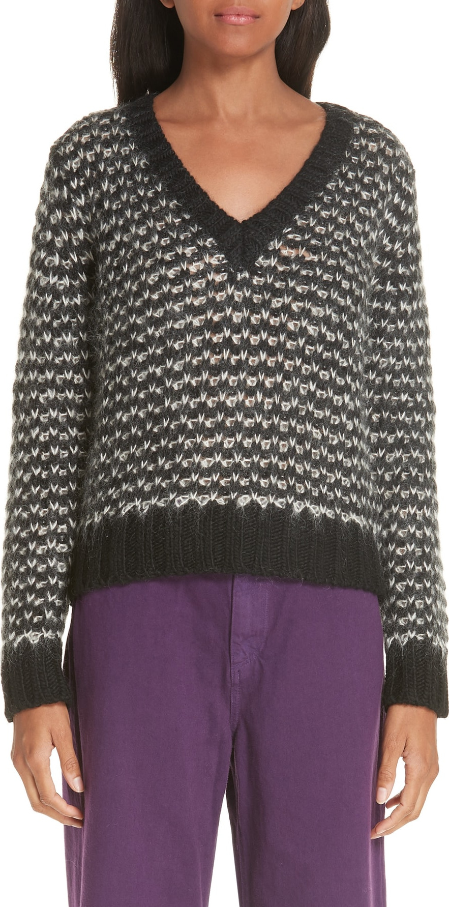 Simon Miller Wool Blend V-Neck Sweater
