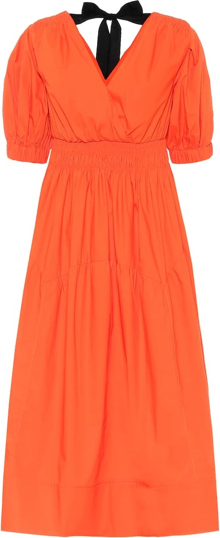 Self Portrait Cotton-poplin minidress