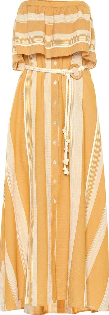 LemLem Derartu strapless cotton dress