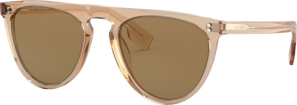Burberry London England Semi-Transparent Acetate Flattop Aviator Sunglasses