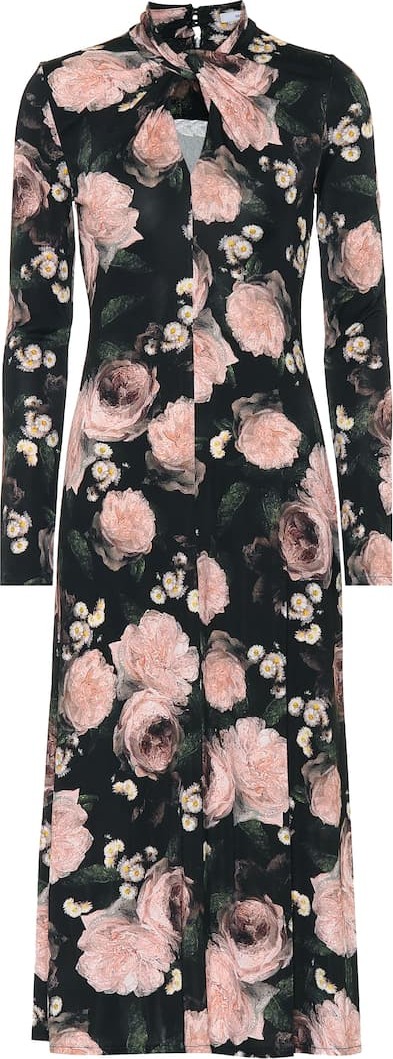 Erdem Nolene floral jersey midi dress