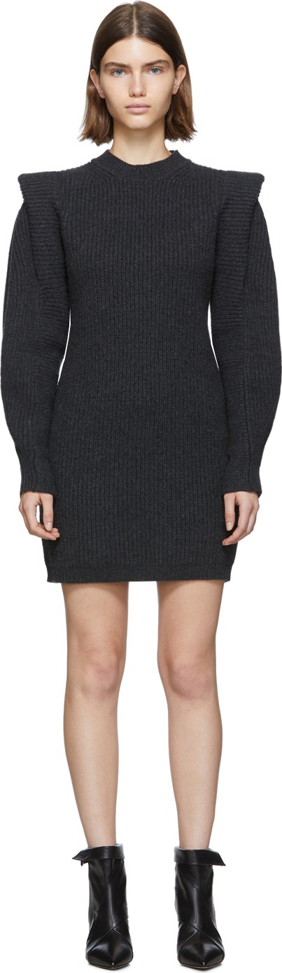 Isabel Marant Black Knit Beatsy Dress