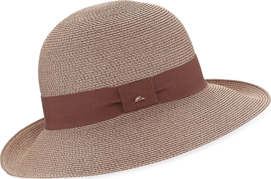 Frasconi Paper Braid Cloche w/ Ribbon Hat Band