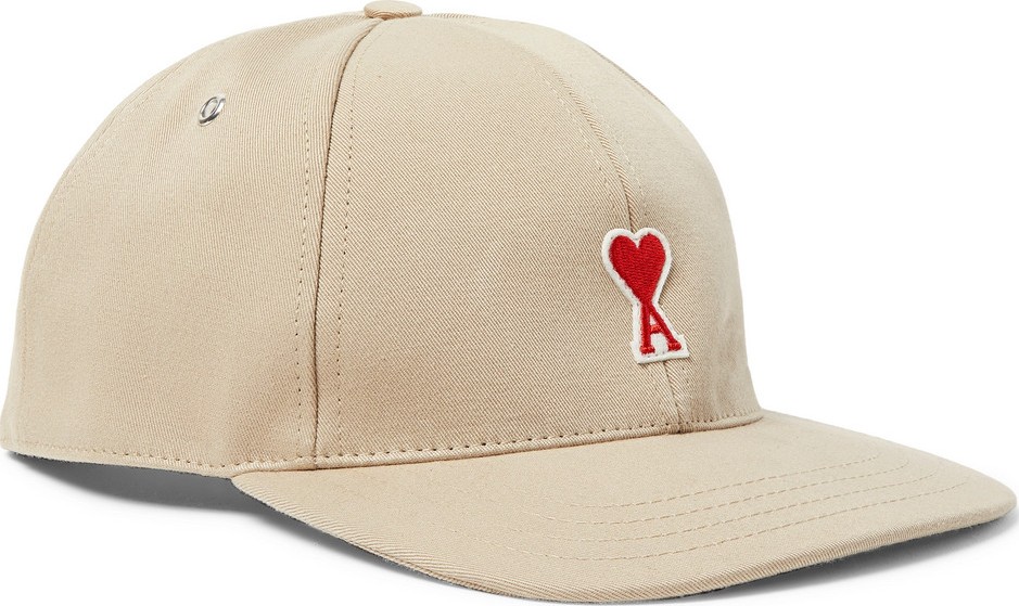 AMI Logo-Appliquéd Cotton-Twill Baseball Cap