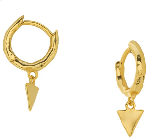 Gorjana Luca Triangle Huggie Earrings