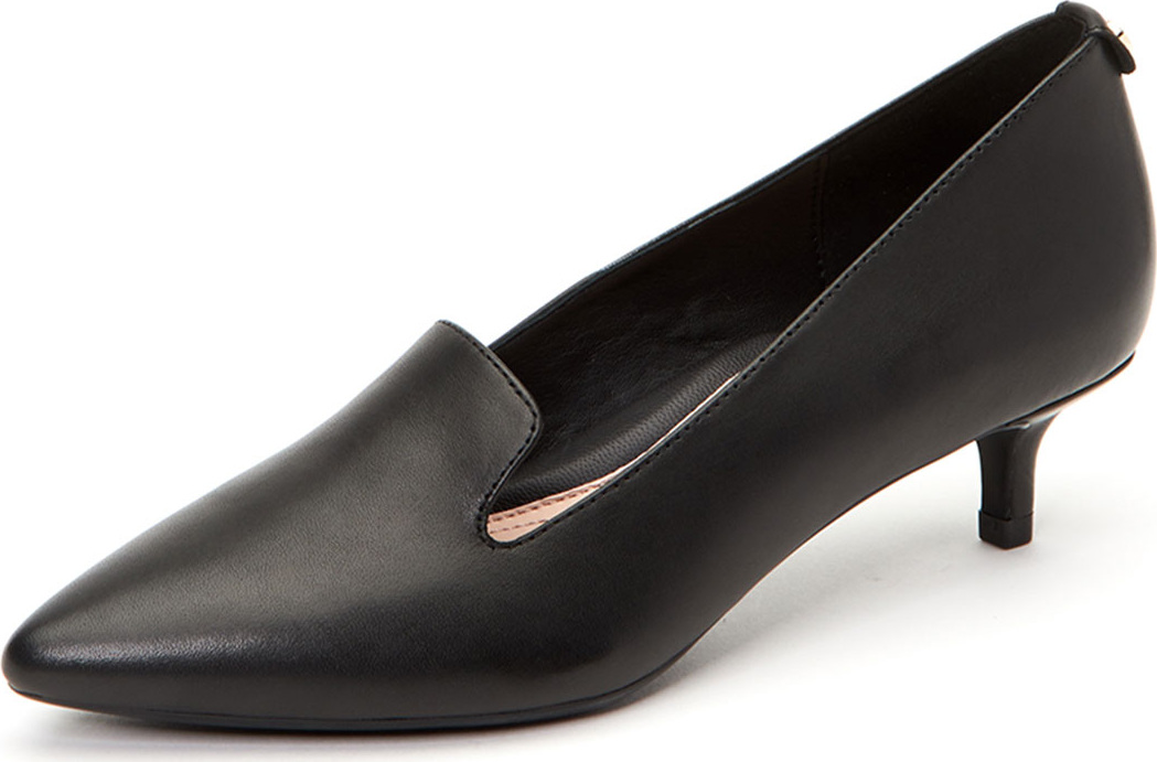 Taryn Rose Nadia Leather Kitten-Heel Arch-Support Pumps