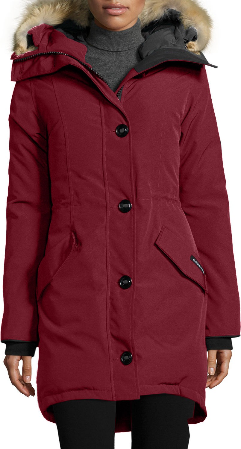 Canada Goose Rossclair Fur-Trim Hooded Down Parka