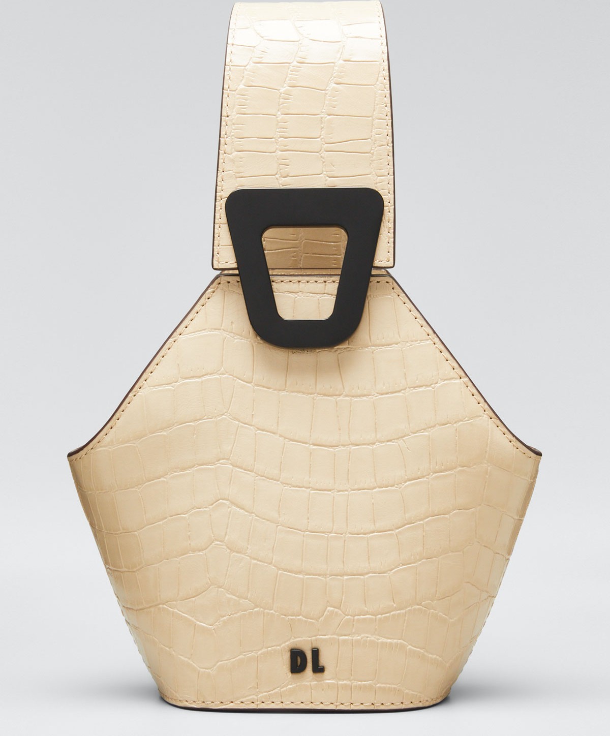 Danse Lente Johnny Mock-Croc Leather Hexagon Mini Shoulder Bag