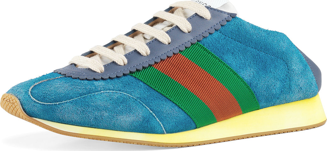 Gucci Platform Suede Sneakers