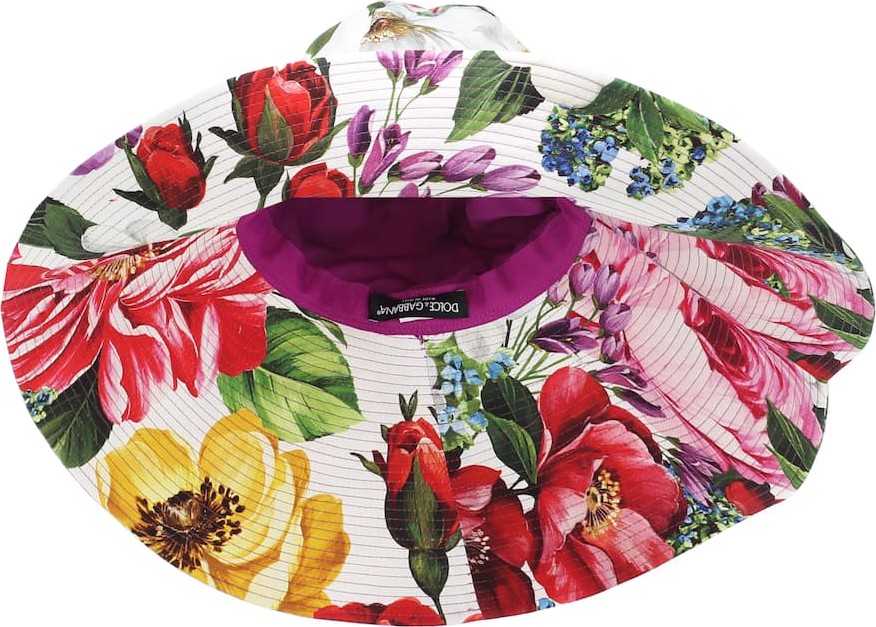 Dolce & Gabbana Floral cotton wide-brim hat Dolce & Gabbana Floral cotton wide-brim hat