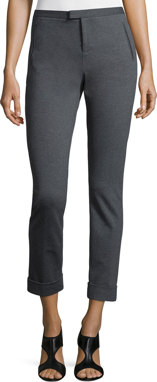ATM Anthony Thomas Melillo Ponte Slim Cuffed Ankle Pants