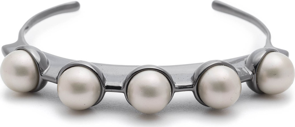 Alexis Bittar Pearly Studded Sheet Cuff Bracelet