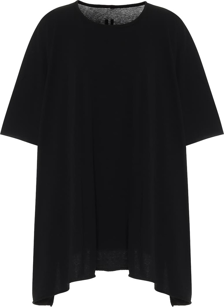 Rick Owens DRKSHDW asymmetric cotton T-shirt