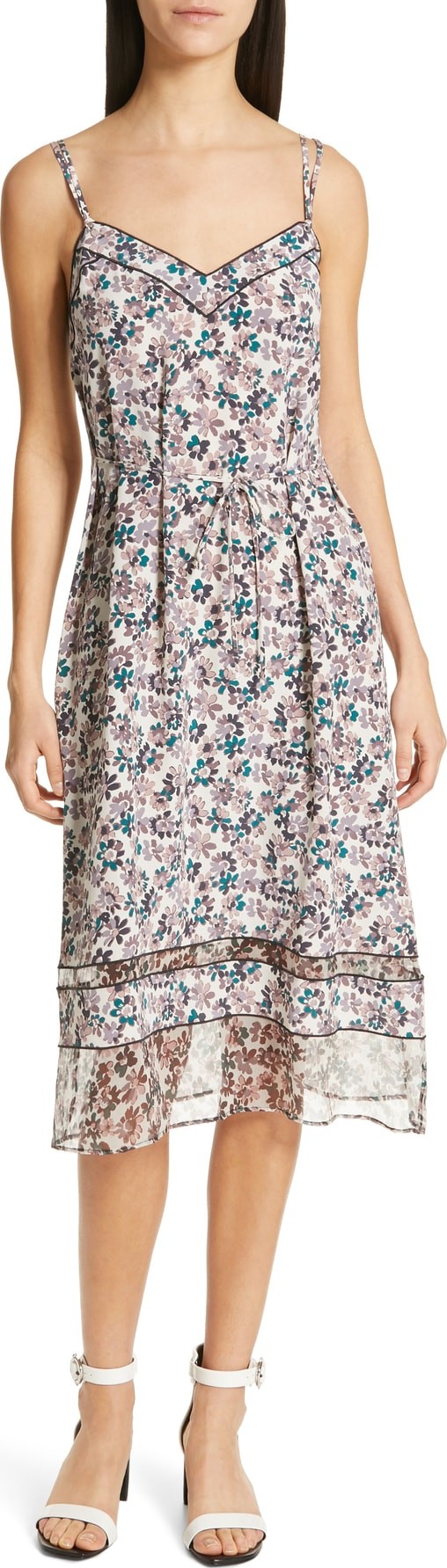 Rag & Bone Ilona Silk Midi Dress