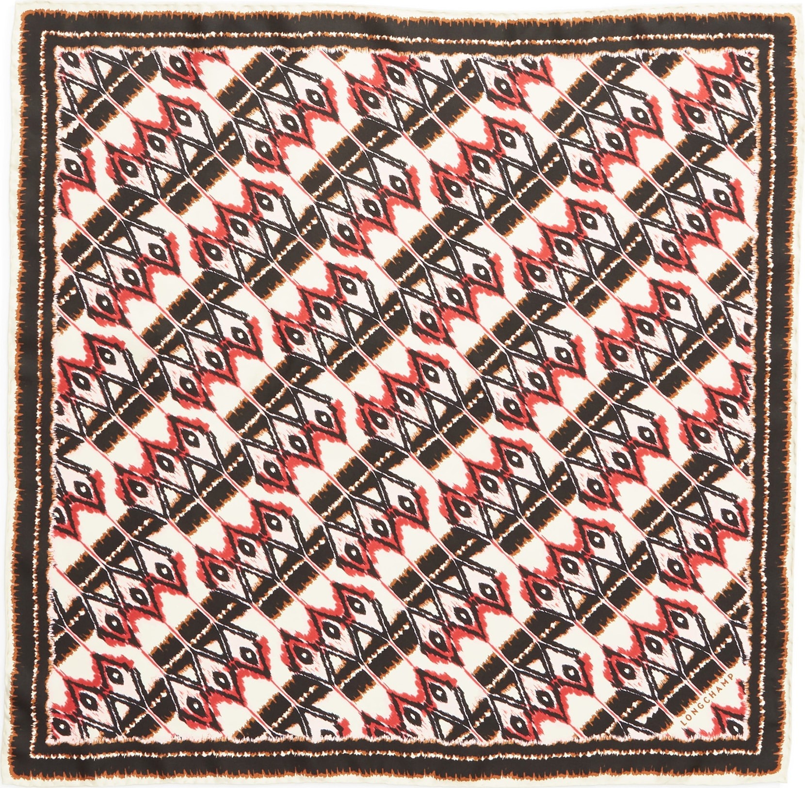 Longchamp Ikat Silk Scarf