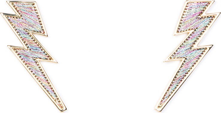 Mignonne Gavigan New York Lightning Bolt Thread Earrings