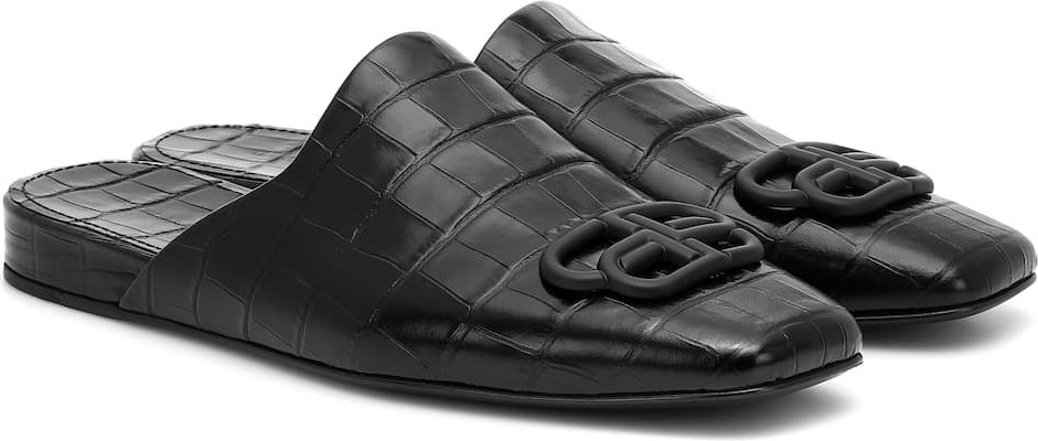 Balenciaga Cosy BB leather slippers