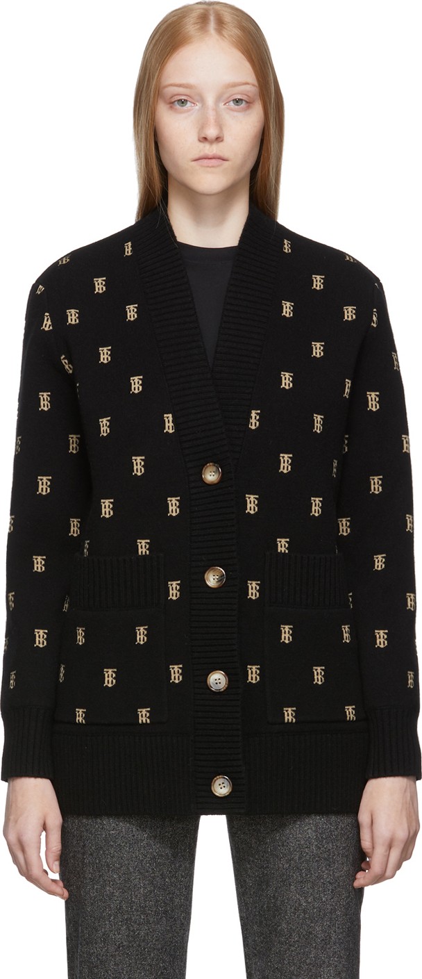 Burberry London England Black Palena Cardigan