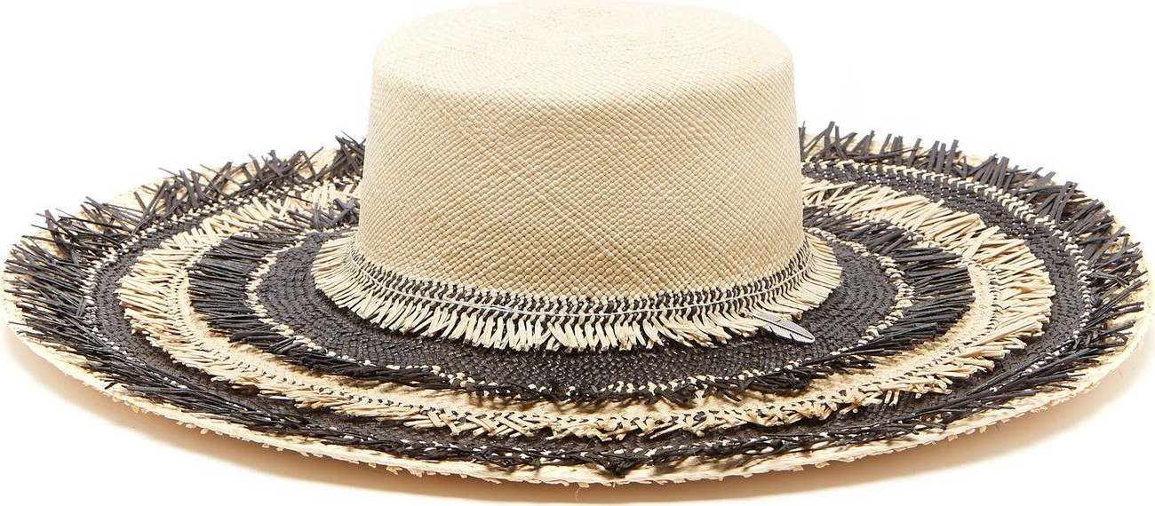 House of Lafayette Reed fringed straw hat