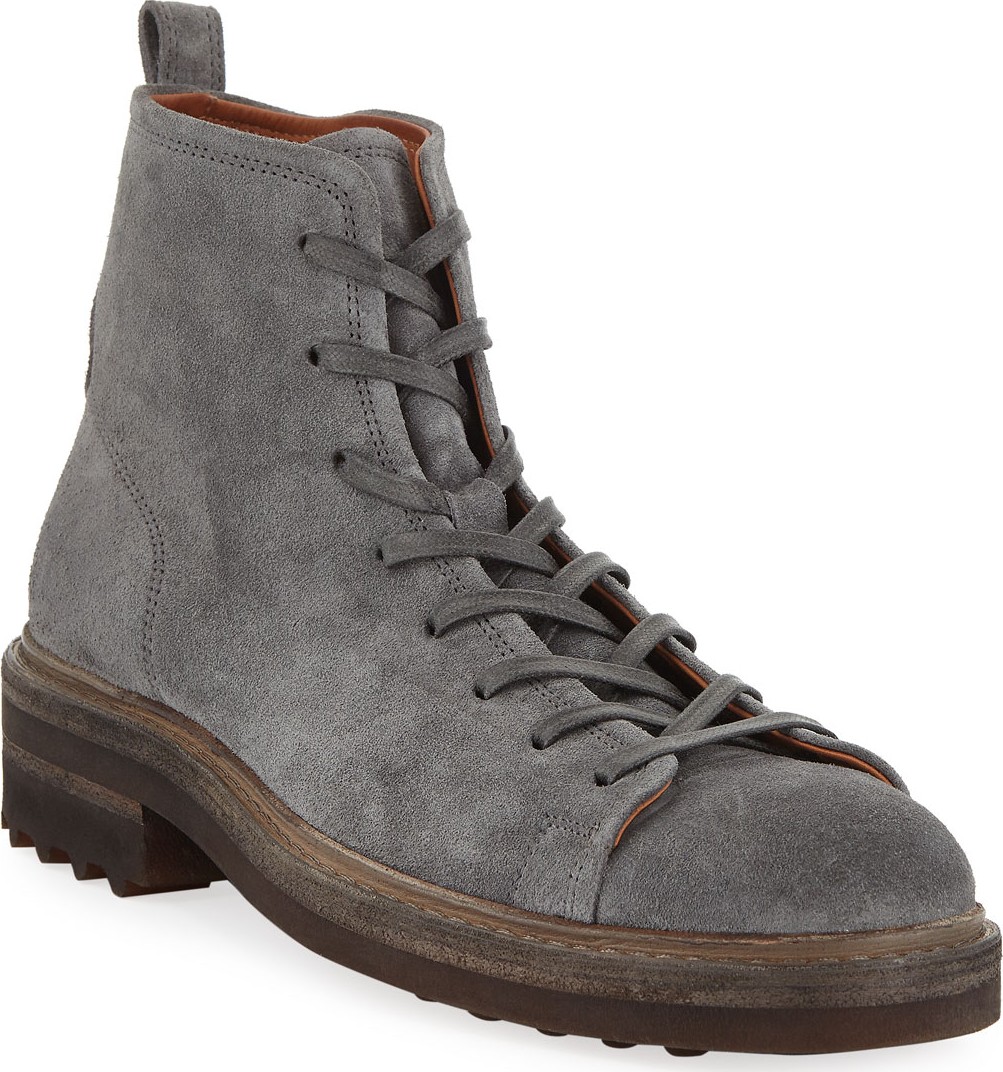 John Varvatos Men's Essex Trooper Suede Boots