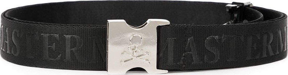 Mastermind World Silver skull logo belt