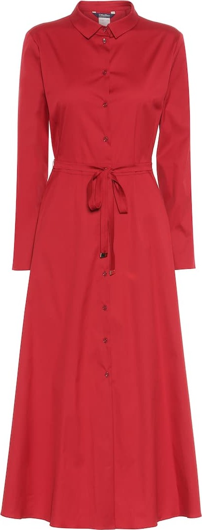 Max Mara Vernice cotton-blend maxi dress