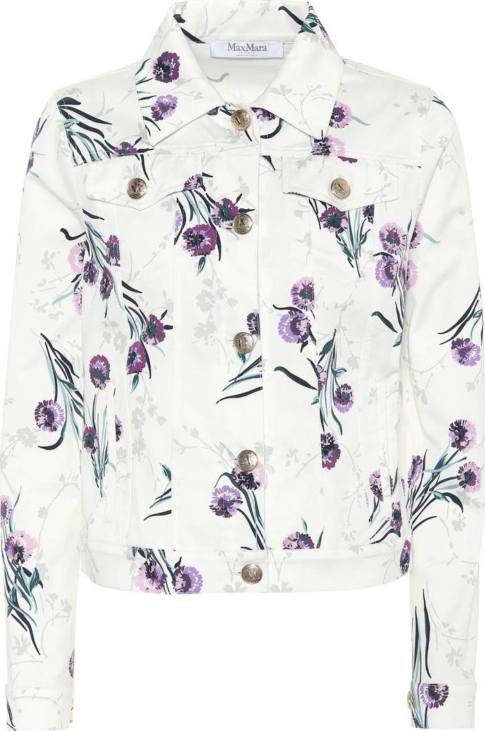 Max Mara Floral-print denim jacket