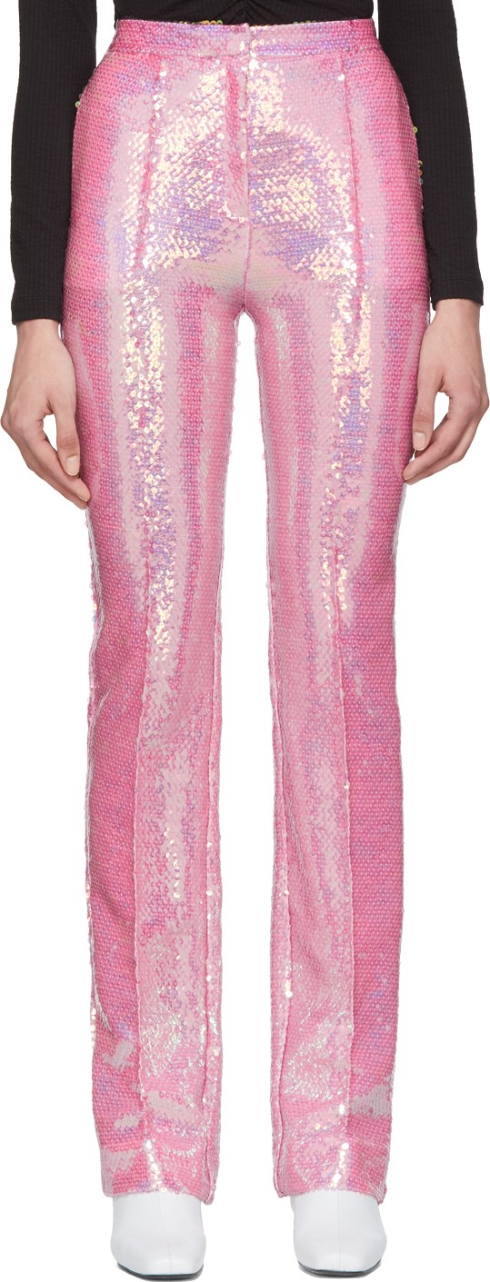 Paco Rabanne Pink Sequin Trousers