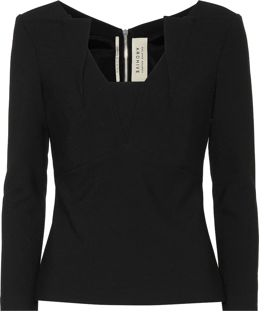 Roland Mouret Strand crêpe top