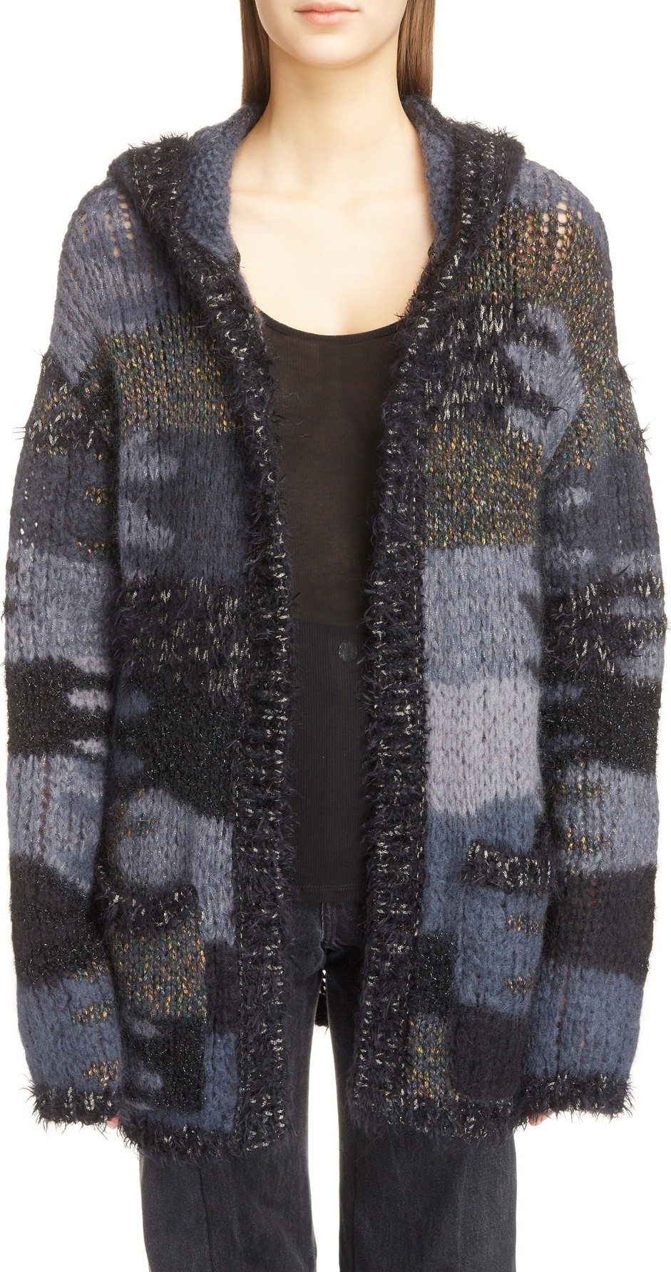 Saint Laurent Oversize Hooded Sweater