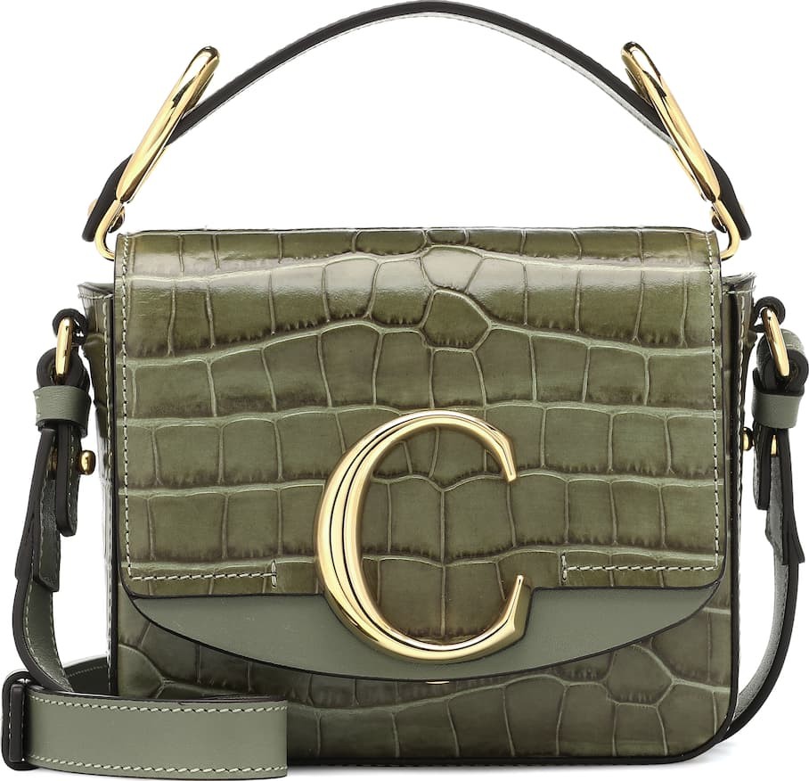 Chloe Chloé C Mini leather shoulder bag