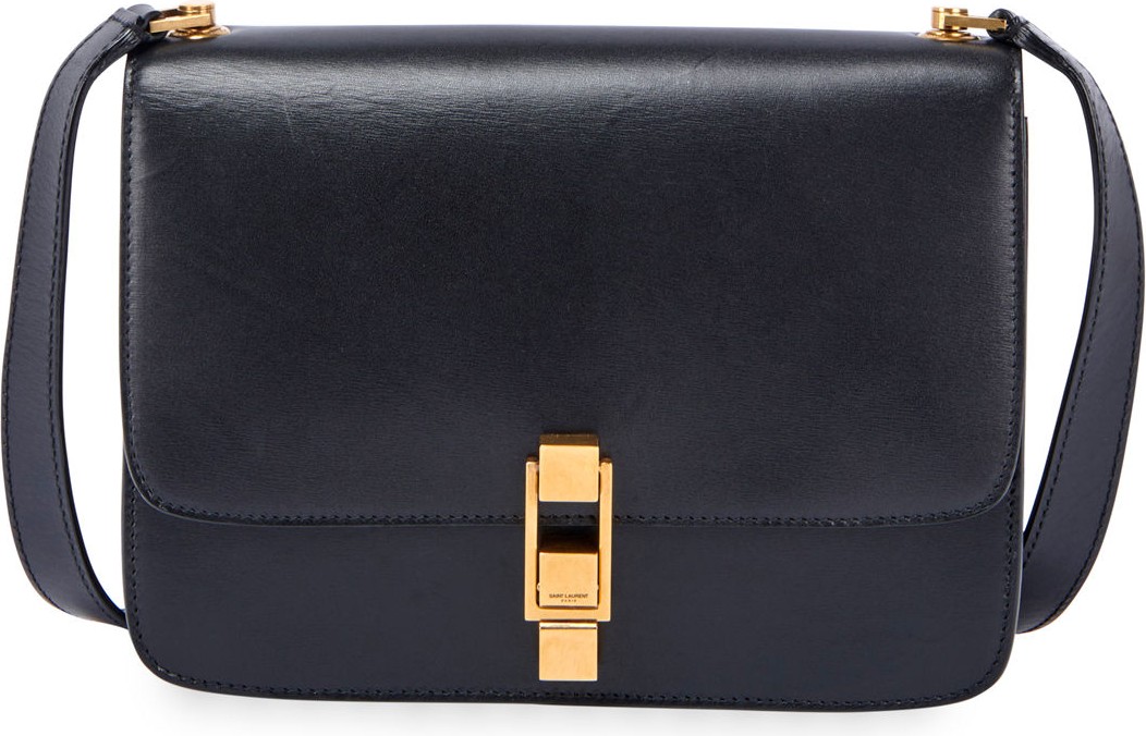 Saint Laurent Carre Medium Calf Leather Crossbody Bag