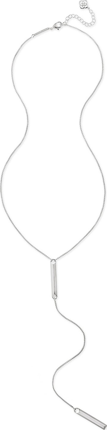 Kendra Scott Shelton Silvertone Bar Necklace