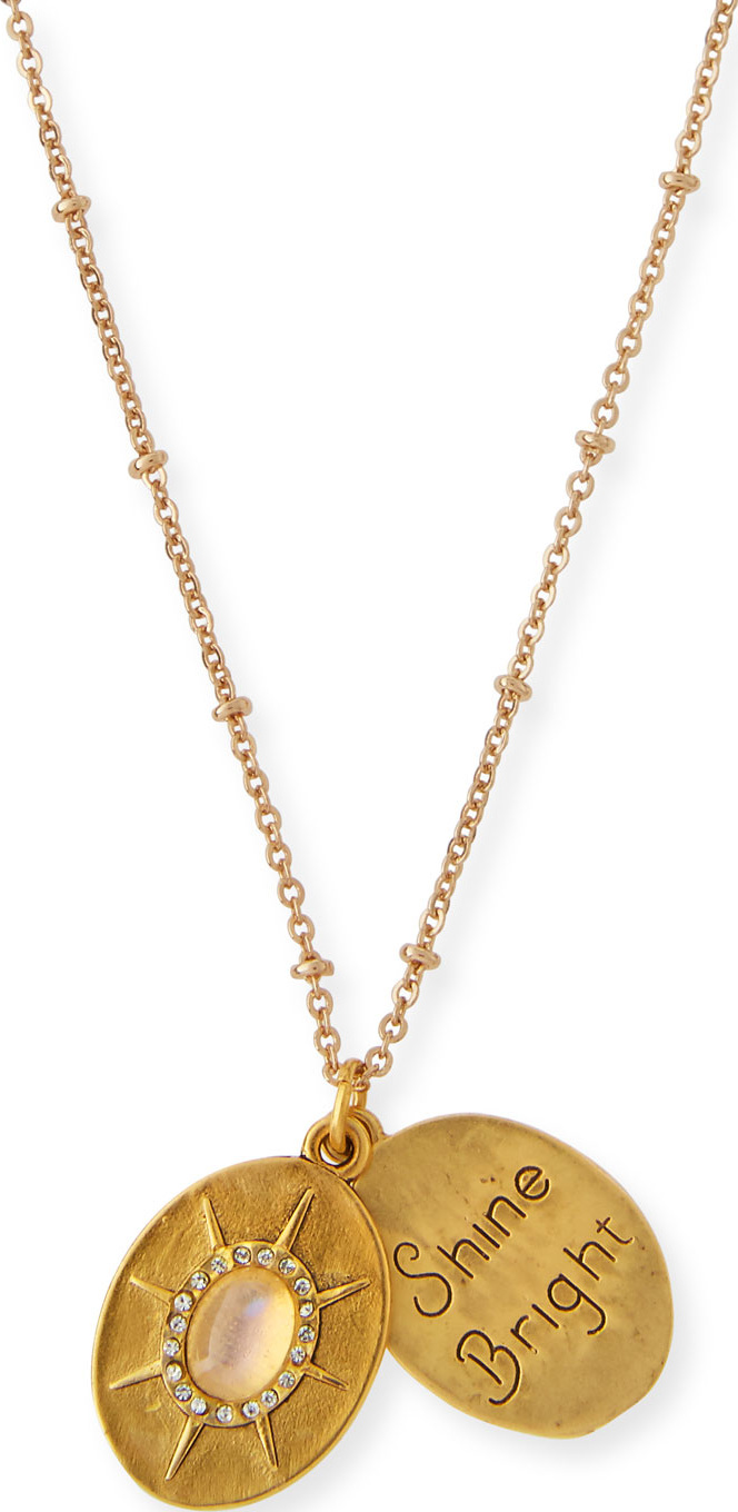 Sequin Full Moon Talisman Necklace