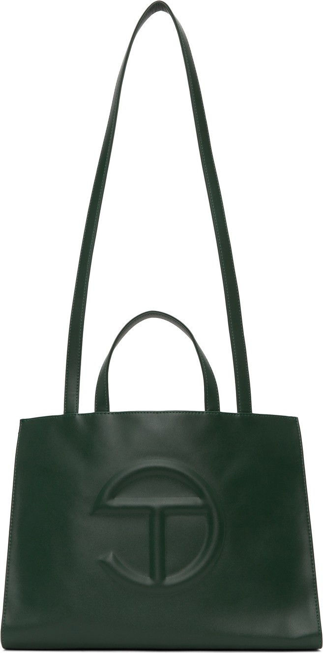 Telfar Green Medium Shopper Tote