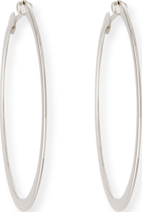 Roberto Coin White Gold Hoop Earrings