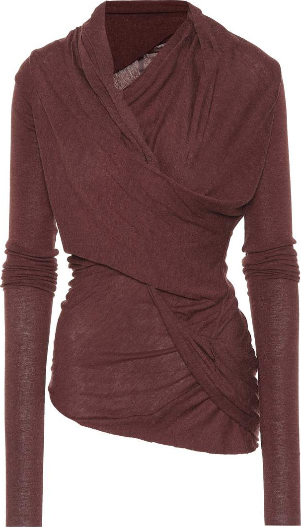 Rick Owens Lilies wool and angora-blend top