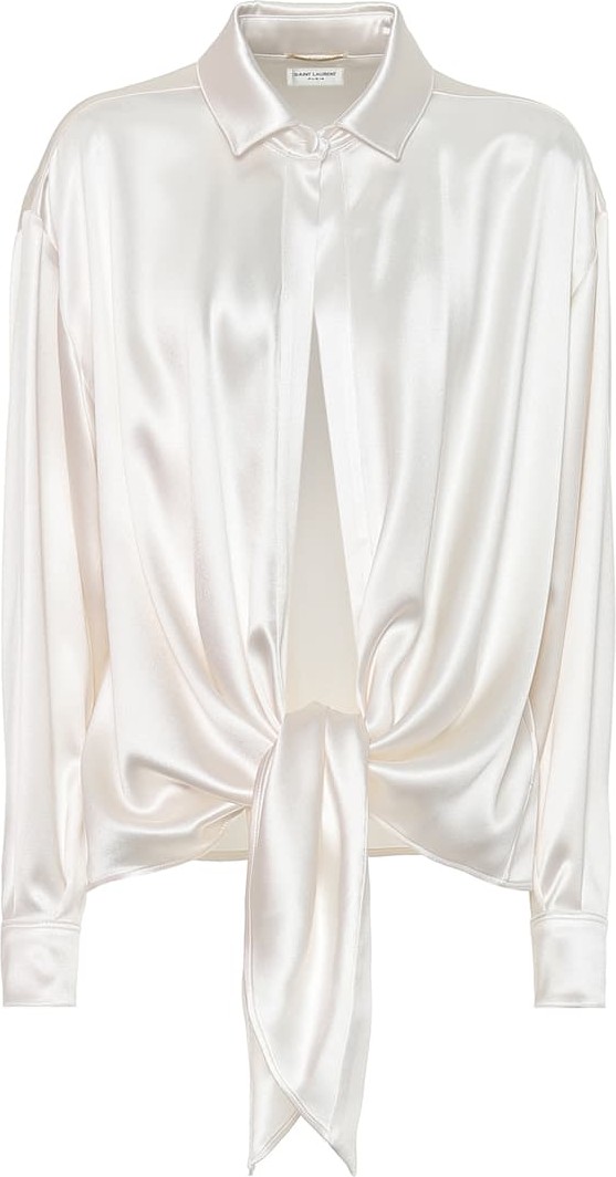 Saint Laurent Silk-satin blouse