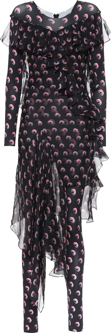 Marine Serre Printed stretch-jersey jumpsuit