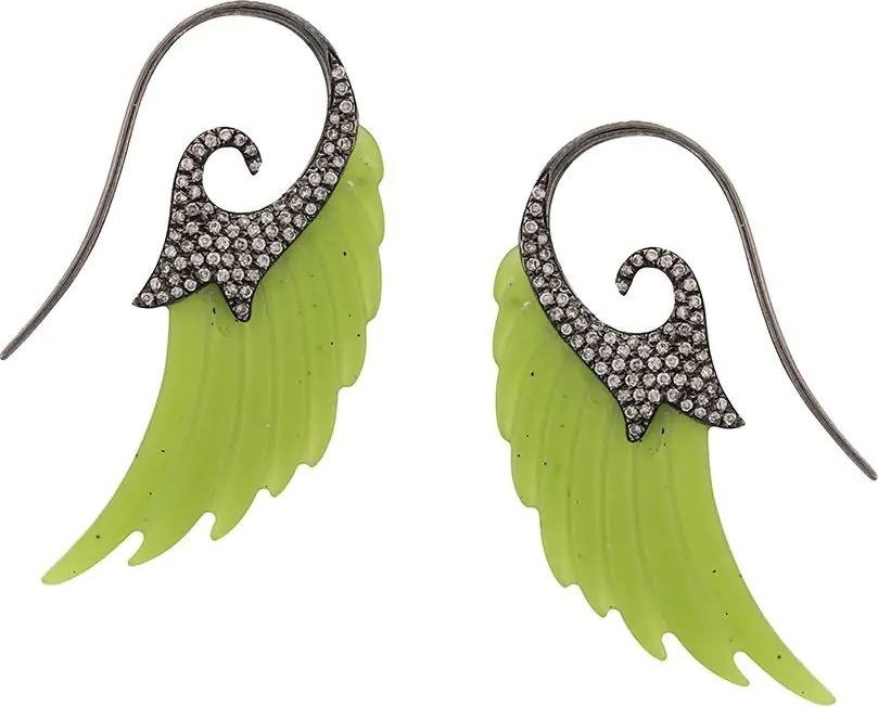 Noor Fares Jade Fly me to The Moon Earrings