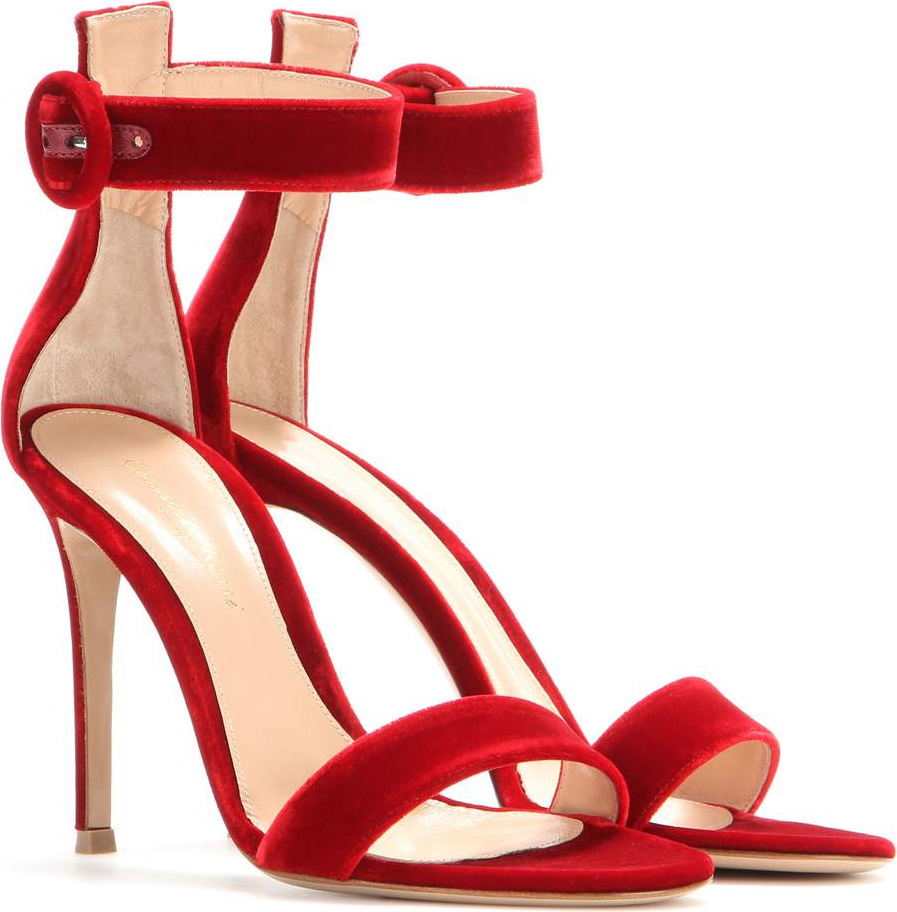Gianvito Rossi Velvet sandals